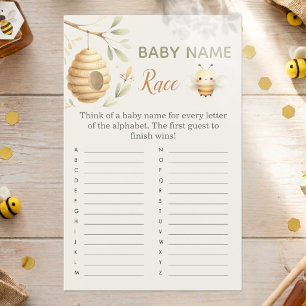 Baby-Bee-Name-Race-Spiel Er oder Sie Bee-Thema