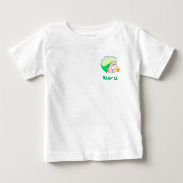 Baby Beelzebub Personalisiert Baby T-shirt (Vorderseite)