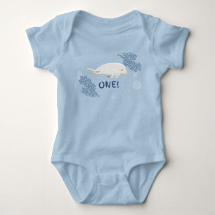 Baby Beluga 1. Geburtstag Bodysuit Strampler