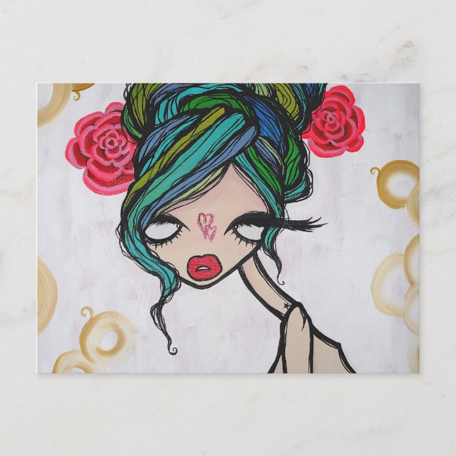 "Baby Beluga" Postkarte (Vorderseite)