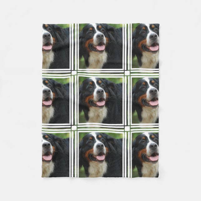 Baby Bernese Gebirgshund Fleecedecke (Vorderseite)