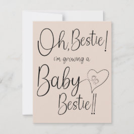 Baby Bestie Announcement Ankündigung