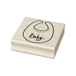 Baby Bib Gummistempel