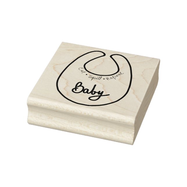 Baby Bib Gummistempel (Stempel)