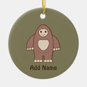 Baby Bigfoot Keramik Ornament