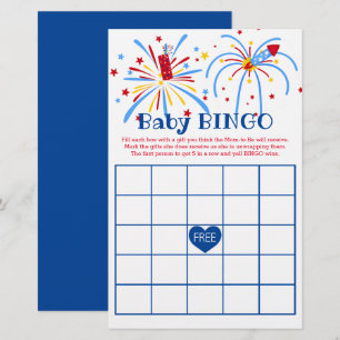 Baby Bingo 4. Juli Patriotic Baby Shower