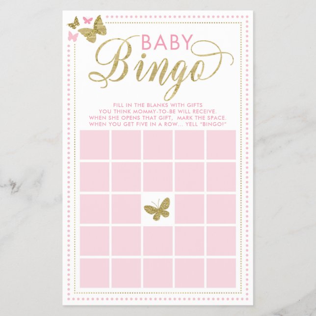 Baby Bingo, Butterfly Baby Showspiel Flyer (Vorne)