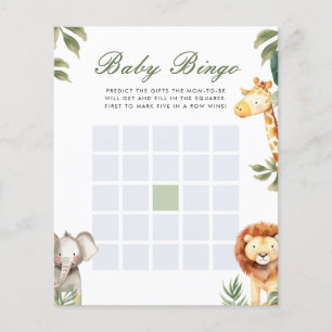 Baby Bingo Ein kleines Wild One Baby Duschspiel