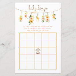 Baby Bingo Game - Ostersonnige Babydusche