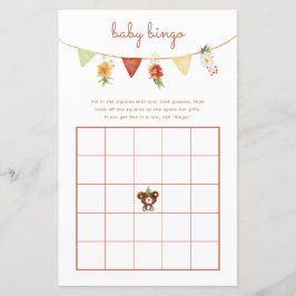 Baby Bingo Game Woodland Bären Fall Baby Showroom