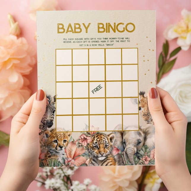 Baby Bingo & Name Race Wild Baby Showspiel Flyer (Von Creator hochgeladen)