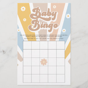 Baby Bingo Retro Sunshine Groovy Baby Showspiel