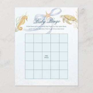 Baby Bingo Sea You Soon Baby Shower Spiel