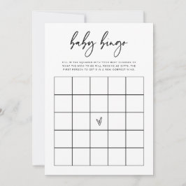 Baby Bingo Shower Guessing Game Activity Card F201 Save The Date