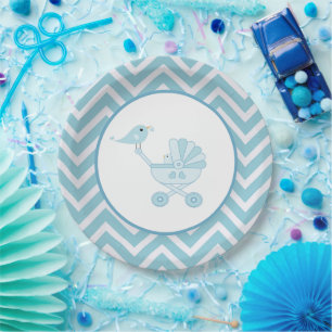 Baby Bird Baby Carriage Baby Shooting Party Pappteller