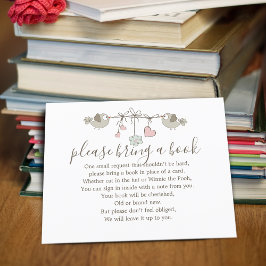 Baby Birds Baby Showbucheinlage Anfrage Einladungspostkarte