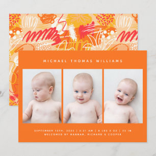 BABY BIRTH-ANKÜNDIGUNG