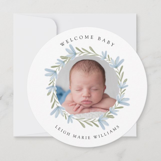 BABY BIRTH ANNOCEMENT Welcome Baby (Vorderseite)