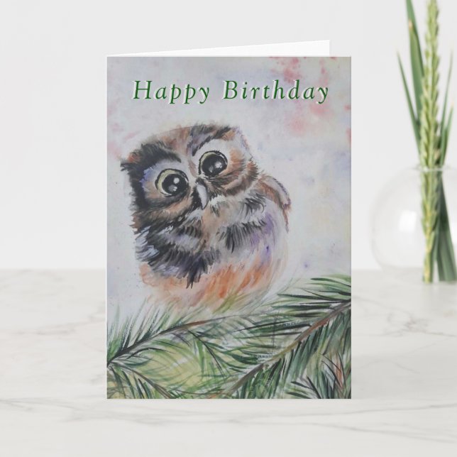 Baby Birthday Card Babyschale - Malerei Karte (Vorderseite)
