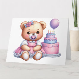Baby Birthday Card Karte