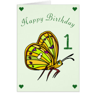Baby Birthday Card Kleiner Schmetterling - Persona