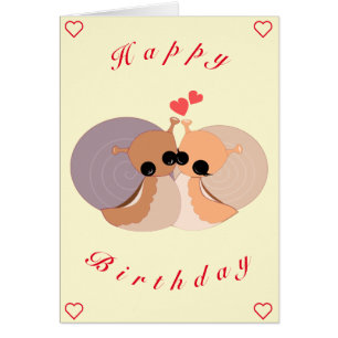 Baby Birthday Card Snail Family - Ihr Name