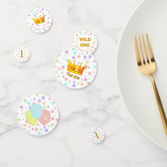 Baby Birthday Party & mehrfarbige Stars Konfetti (Gruppe)
