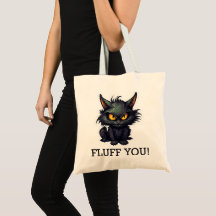 Baby Black Cat Design - Budget Tasche