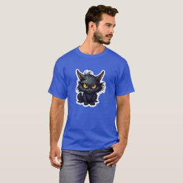 Baby Black Cat Design - Dark T - Shirt