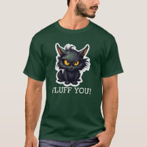 Baby Black Cat Design - Dark T - Shirt