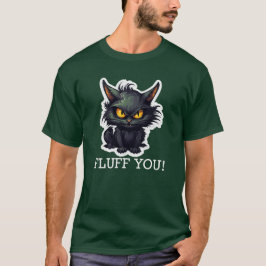 Baby Black Cat Design - Dark T - Shirt