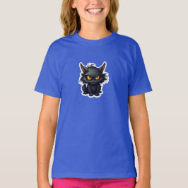 Baby Black Cat Design - Girls' Basic-T - Shirt