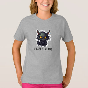 Baby Black Cat Design - Girls' Basic-T - Shirt