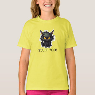 Baby Black Cat Design - Girls' Basic-T - Shirt