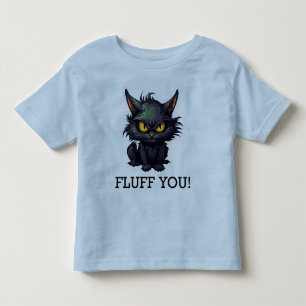 Baby Black Cat Design - Kleinkind Fine Jersey T-Sh T-shirt