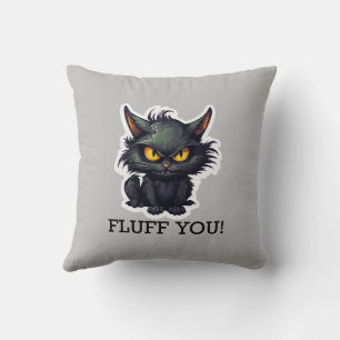 Baby Black Cat Design - Laufkissen 16 Zoll x 16 Zo Kissen