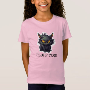 Baby Black Cat Design - T-Shirt de Jersey fin pour