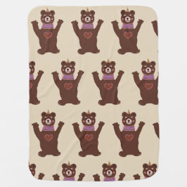 Baby Blanket Bear Babydecke