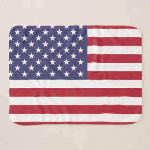 Baby Blanket mit USA-Flagge Sherpadecke