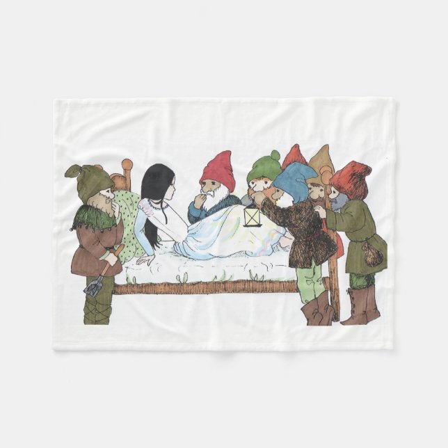 Baby Blanket Storybook Fairytale Fleecedecke (Vorderseite (Horizontal))