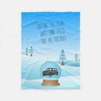 Baby blanket with Mini Cooper Fleecedecke