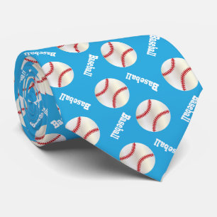 Baby-Blau-Baseball-Spaß Krawatte