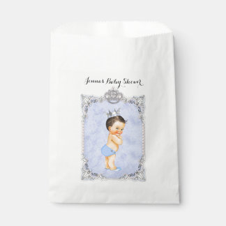 Baby-Blau Diamant-kleines Prinz-Crown Geschenktütchen