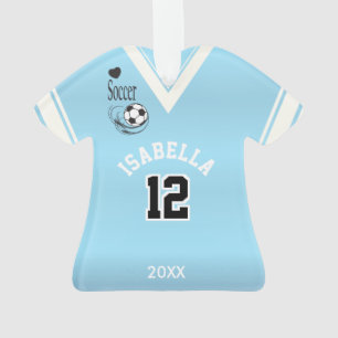 Baby-Blau-Fußball-Shirt Ornament