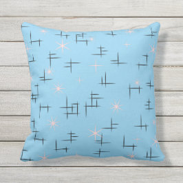 Baby-Blau-Retro Muster Kissen