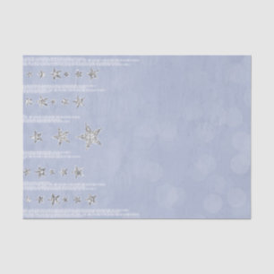 Baby Blau & Silber Glitter Sterne Sweet 16 Party Seidenpapier