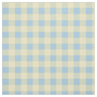 Baby-Blau-u. Gelb-Gingham Stoff