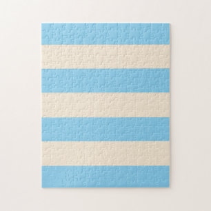 Baby Blau und Antique Weiß Streifen