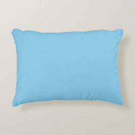 Baby blau (Vollfarbe) Dekokissen