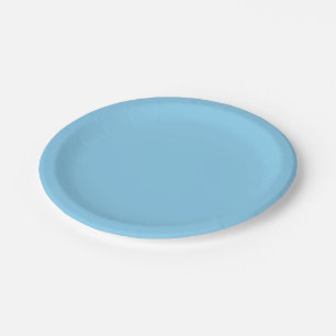 Baby blau (Vollfarbe) Pappteller